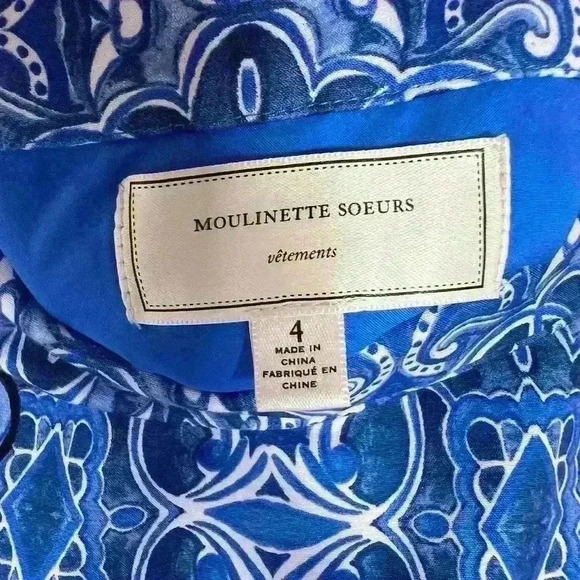 Anthropologie Moulinette Soeurs Floral Print Side Slit Pencil Skirt Size 4 #010 - Picture 3 of 6